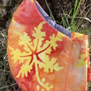 Autumn Leaf Batik Face Mask