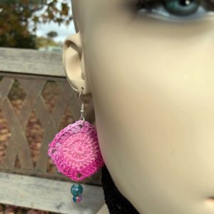 Granny Square Boho handmade earring