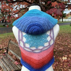 Mandala hooded festival vest