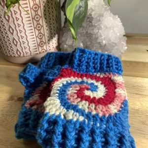 Spiral fingerless gloves