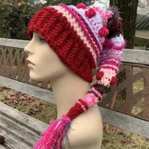 OOAK handmade festival pixie beanie hat