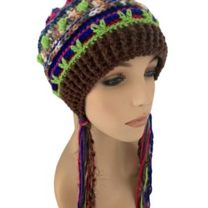 Bohemian Voyager Beanie OOAK hat