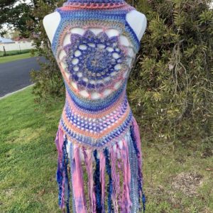 Forest Fae Vest Pink and Purple